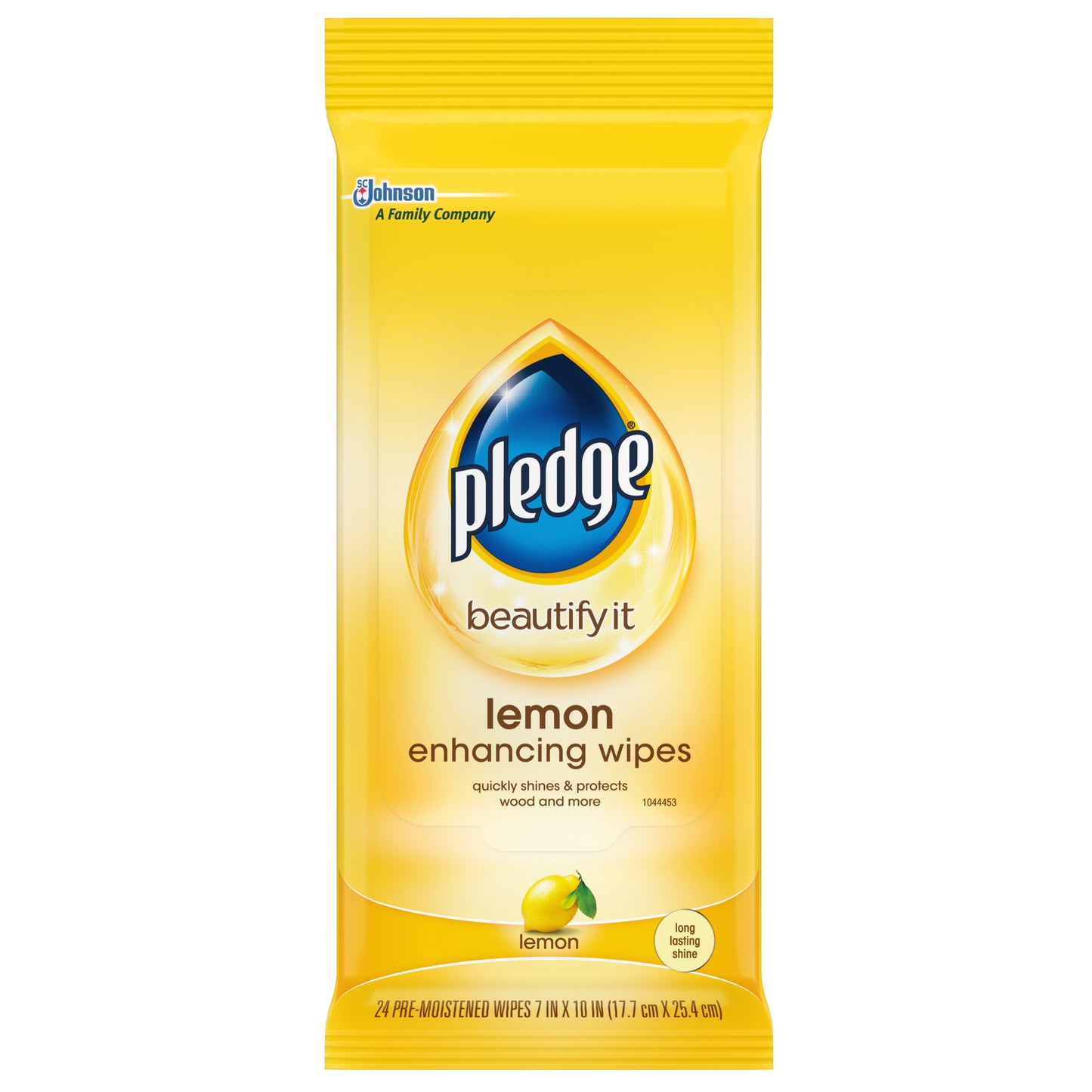 PLEDGE LEMON WIPES 12/24 CT