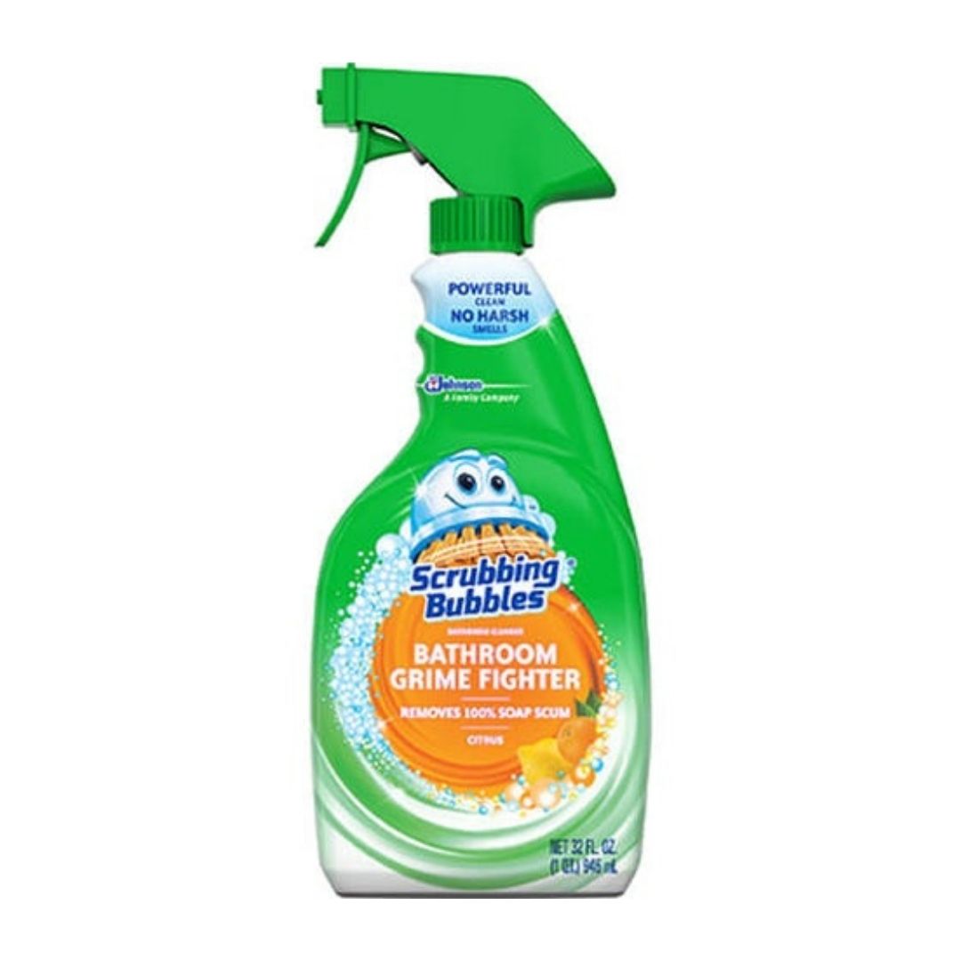 SCRUBBING BUBBLES BATHROOM FIGHTER CITRUS SCENT SPRAY BOTTLE 32ozx12Pack