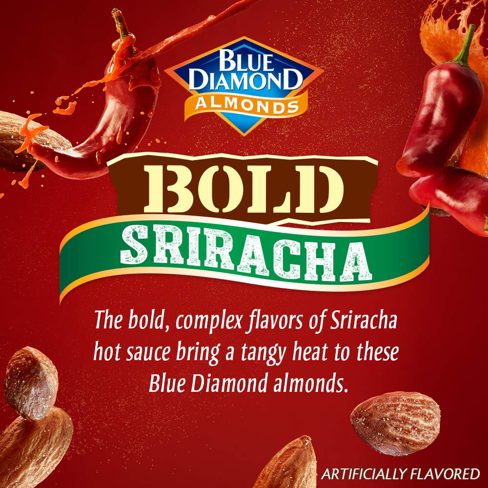 BLUE DIAMOND SIRACHA ALMONDS 12 X 170G