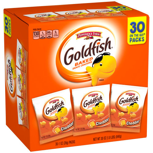 PEPPERIDGE FARM GOLDFISH CHEDDAR 1.5OZ x 30 CT