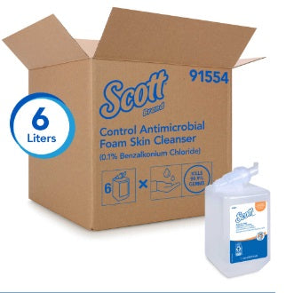 SCOTT Control ANTIBACTERIAL FOAM Skin Cleanser 6x1L