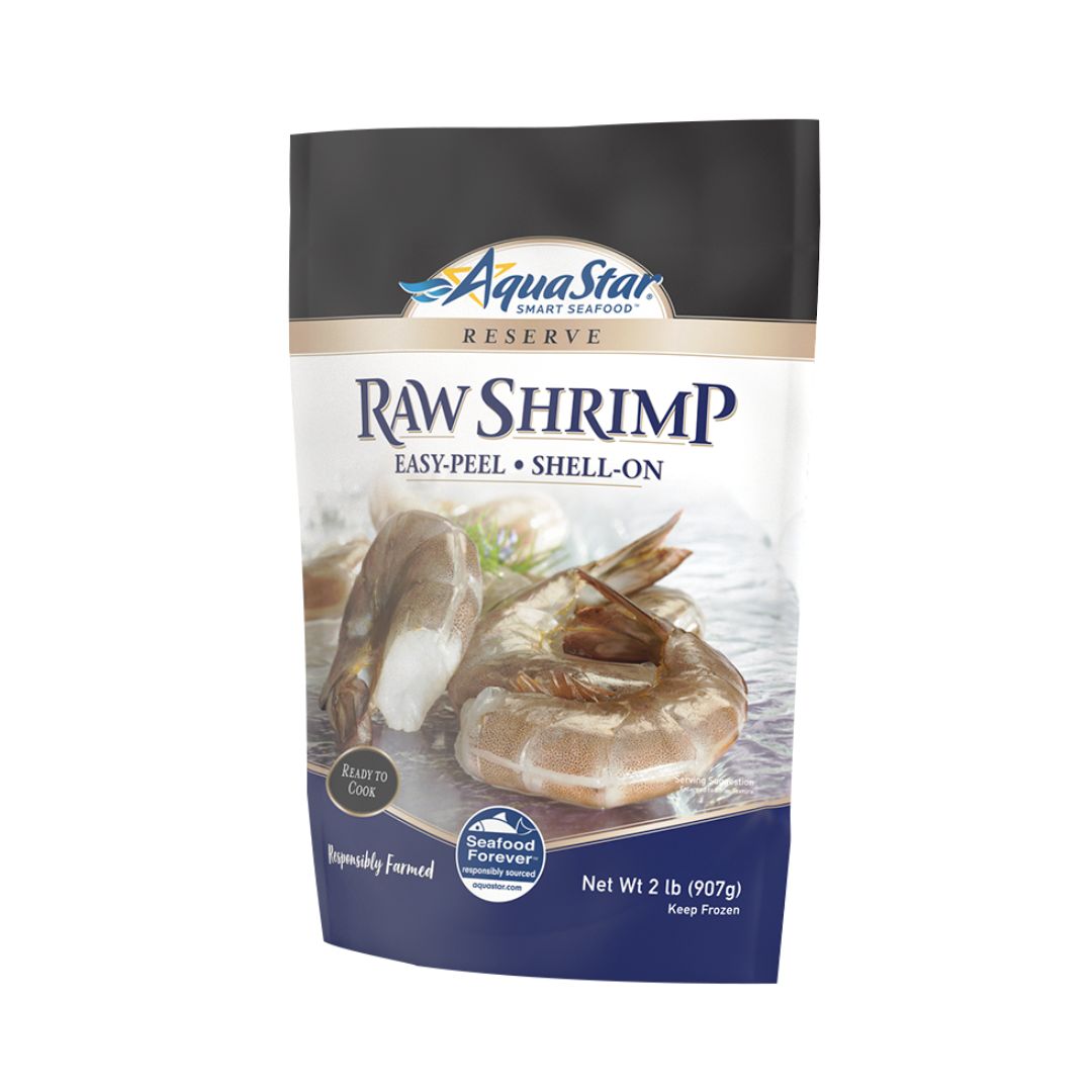 SHRIMP RAW PEELED TAIL-ON 21-25/2LB/5