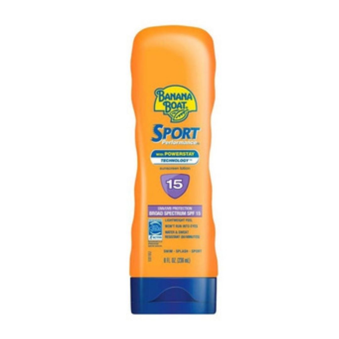 Banana Boat Lotion Sport Performance Sunscreen SPF15 - 8oz / 12
