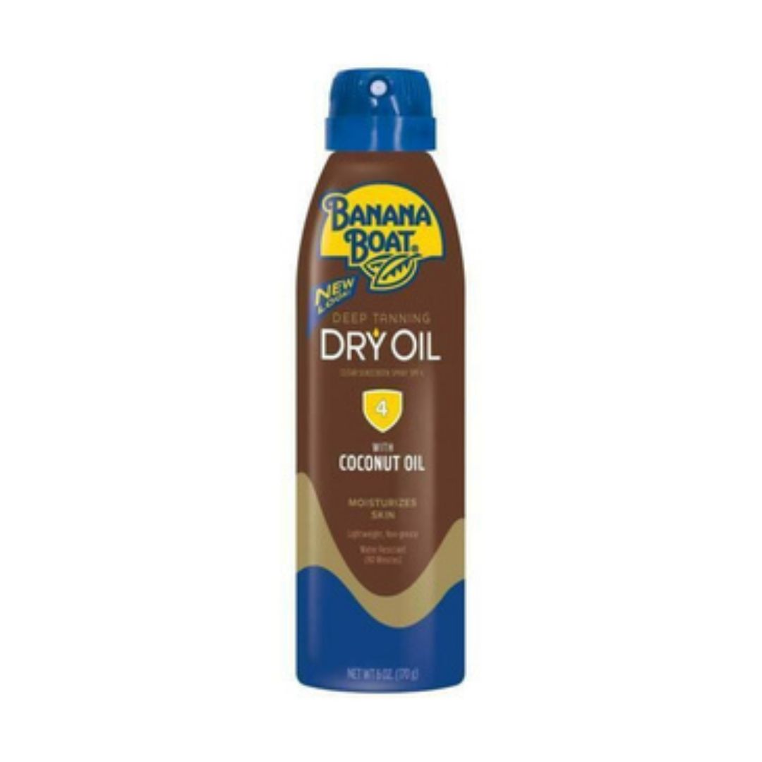 Banana Boat Spray Tanning Dry Oil Ultra Mist Sunscreen SPF4 6oz