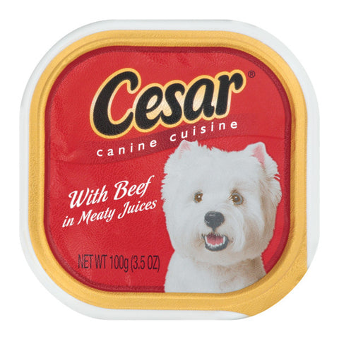 CESAR CANINE FOOD BEEF 3.5OZ - 24Pack