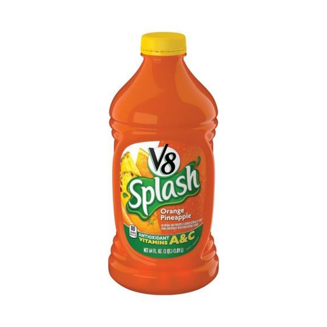 V8-SPLASH ORANGE PINEAPPLE (6 x 64oz)
