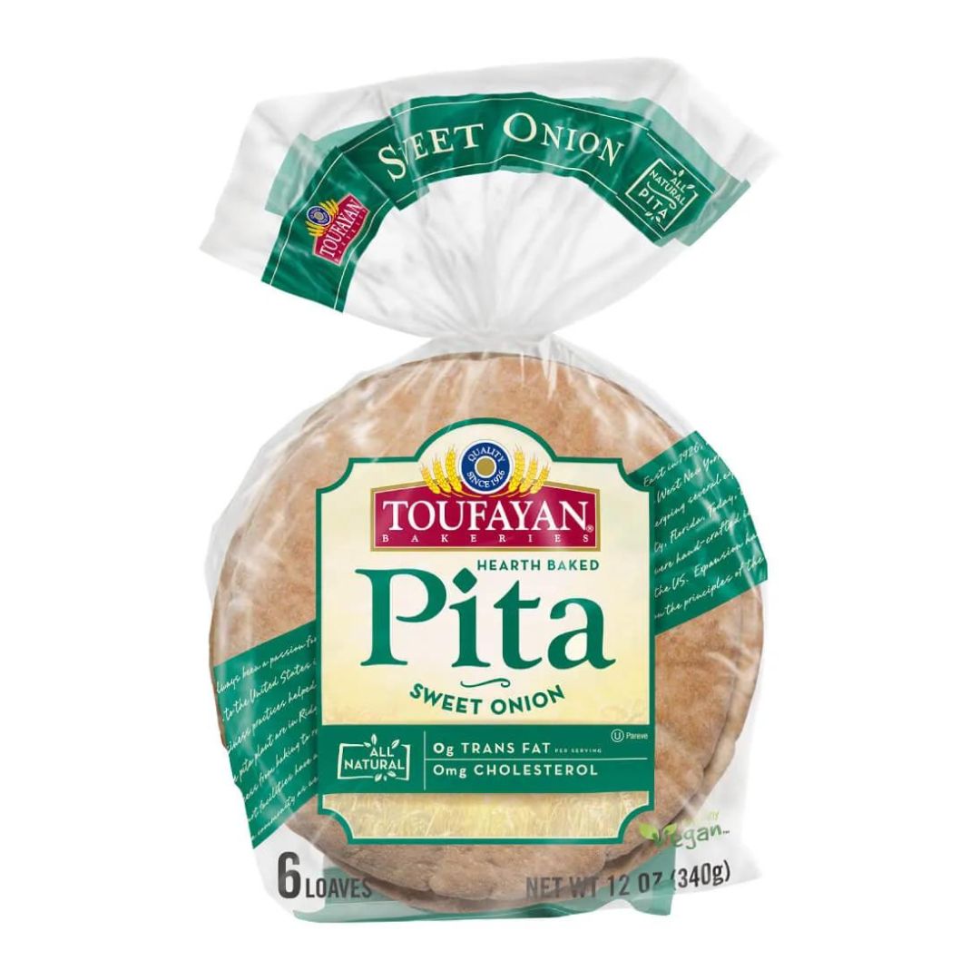TOUFAYAN BREAD PITA ONION 12OZ