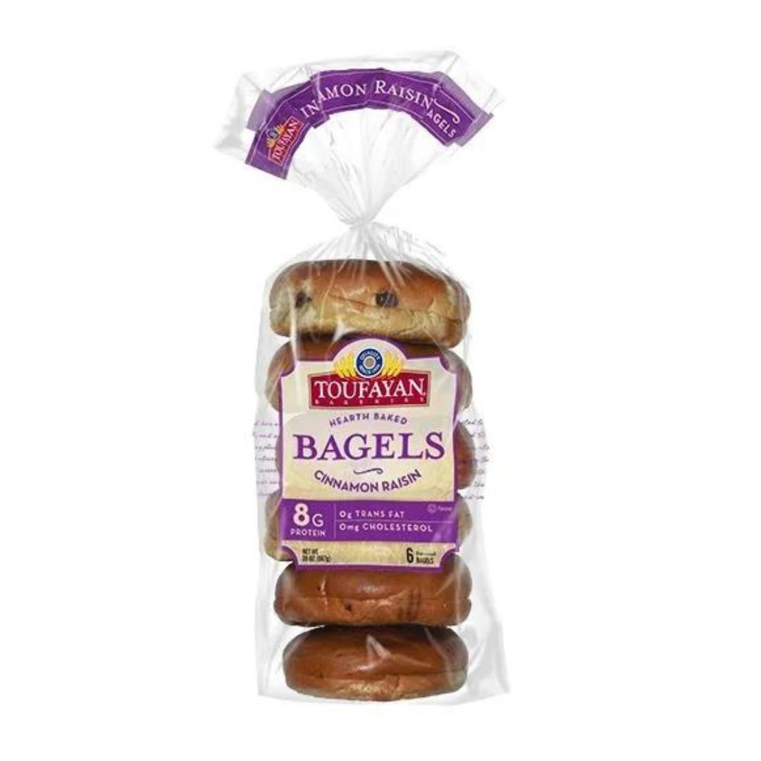 Toufayan BAGELS CINNAMON RAISINS 20OZ / 12