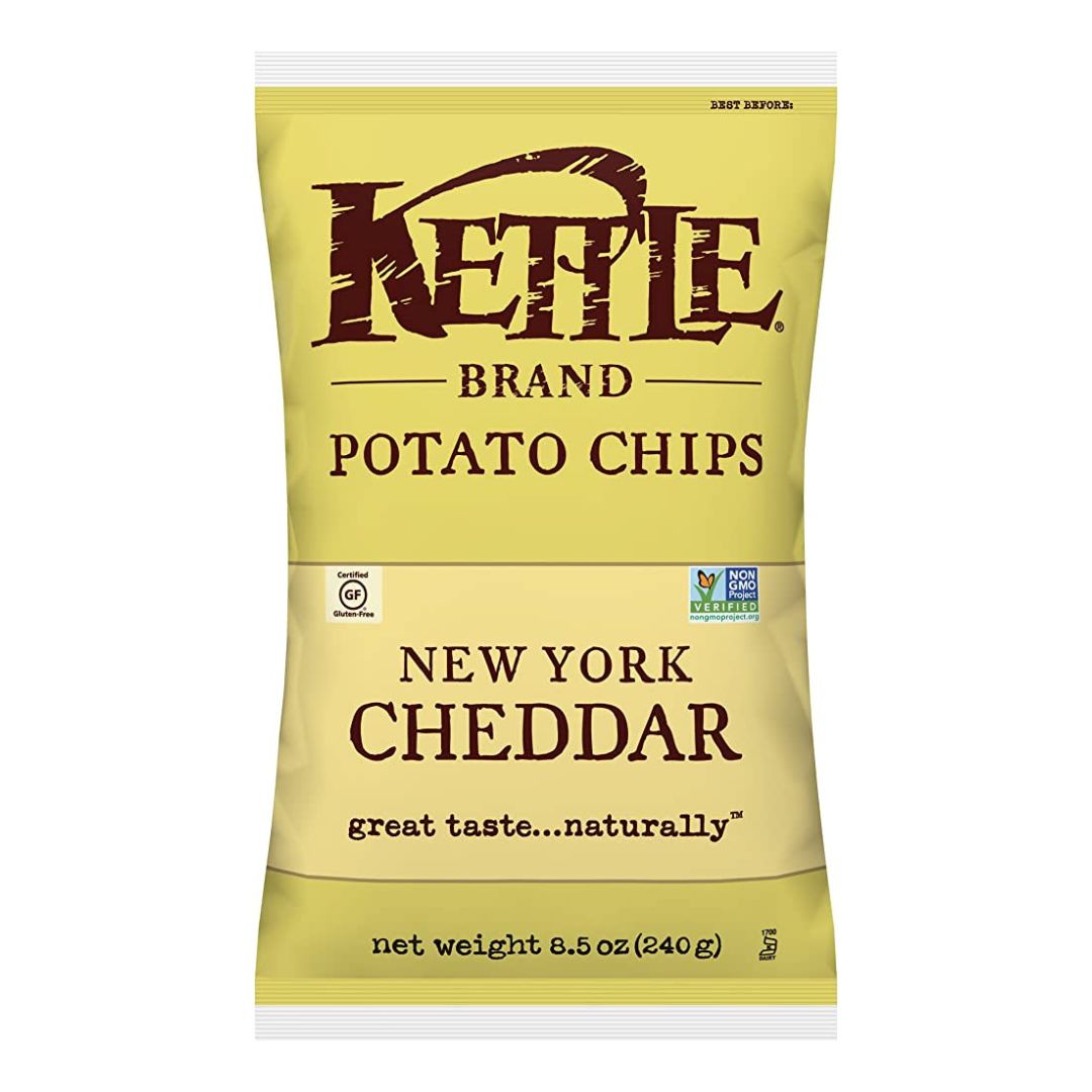 KETTLE CHIPS NEW YORK CHEDDAR 12/8.5