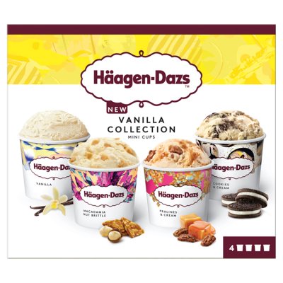 Haagen-Dazs® Mni-cups VANILLA COLLECTION 12 X 4X 95ML