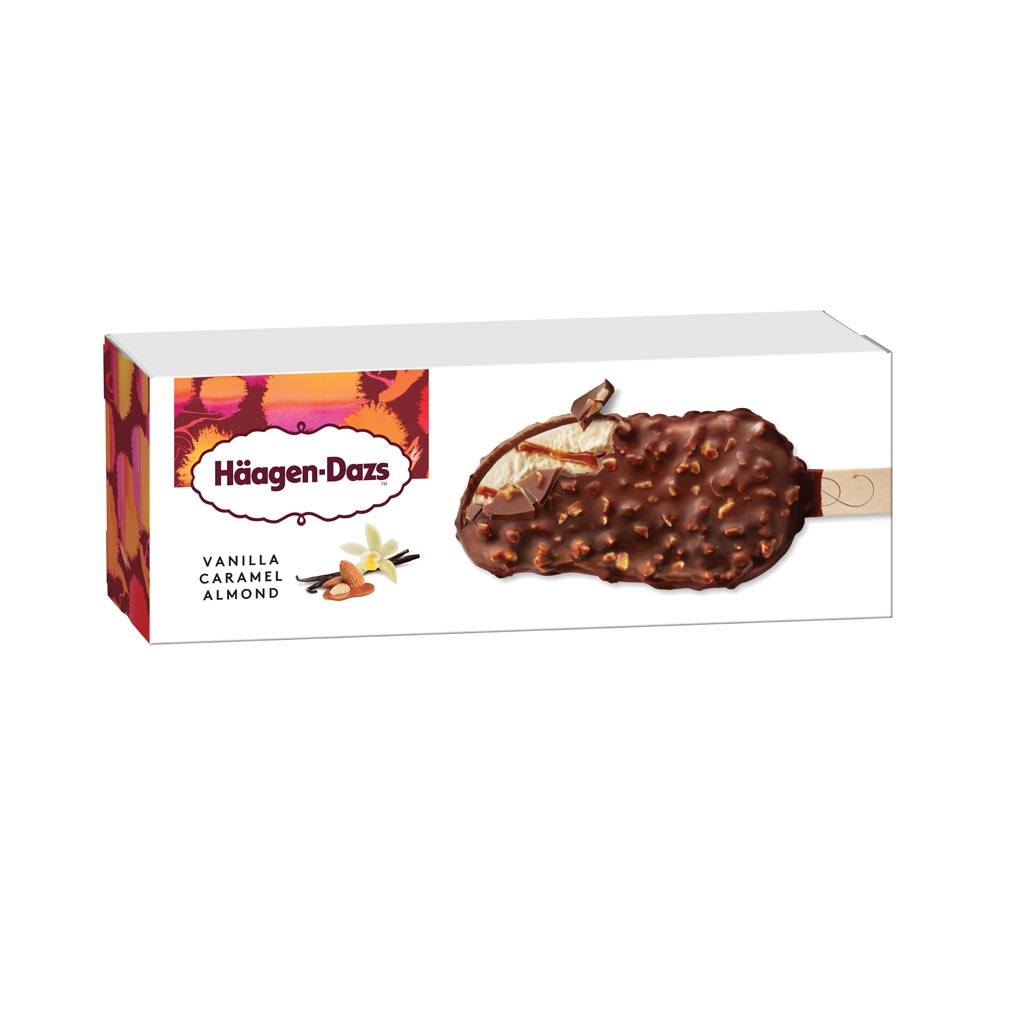 HÄAGEN-DAZS VANILLA CARAMEL ALMOND BAR (24x 80ML)