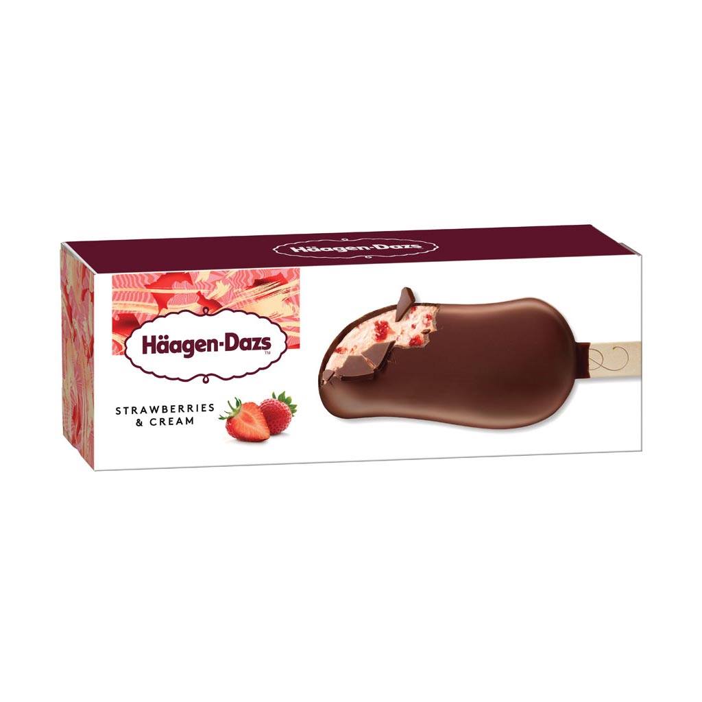 HÄAGEN-DAZS STRAWBERY CREAM BAR (24x 80ML)