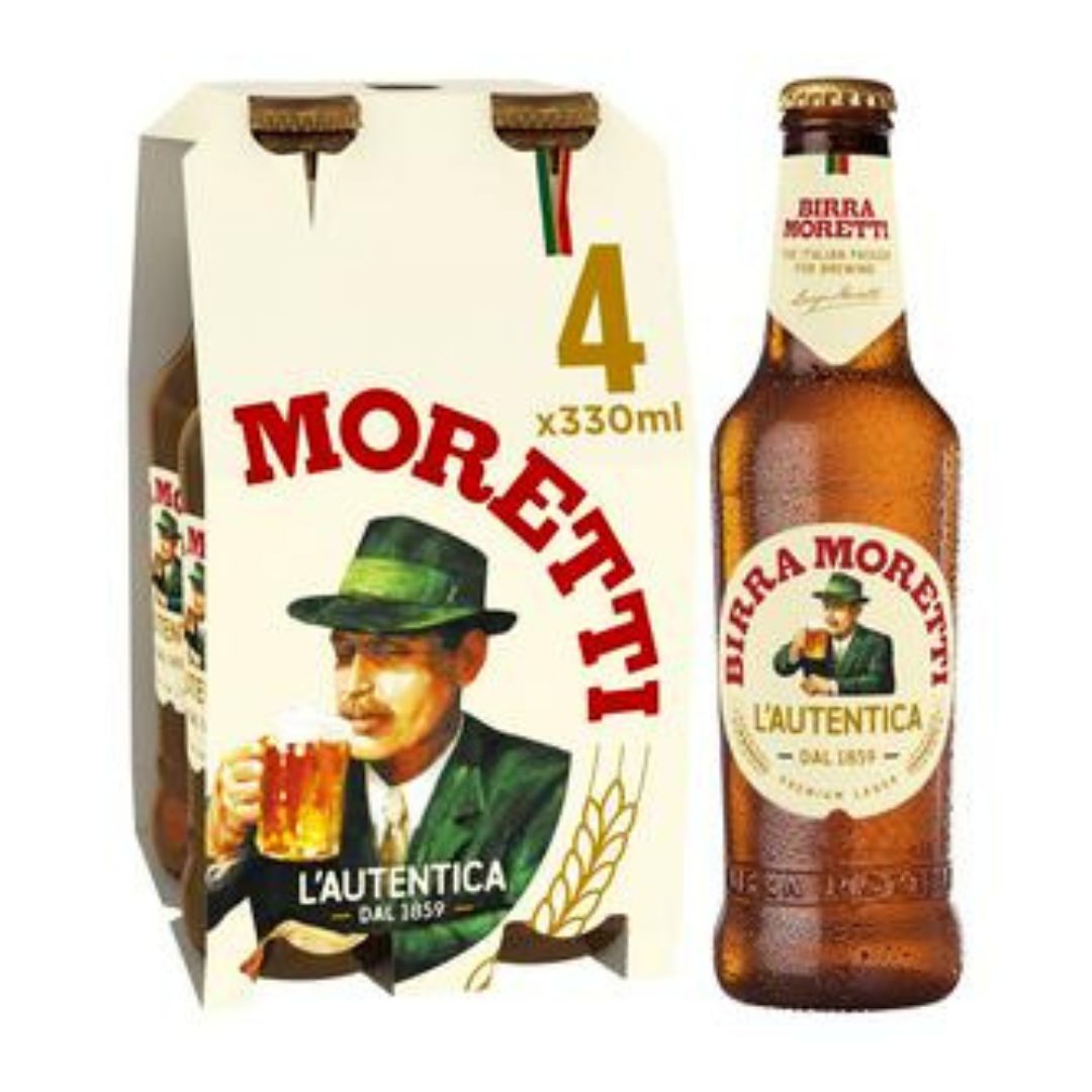 MORETTI BIRRA BOTTLE 33CL 24PK