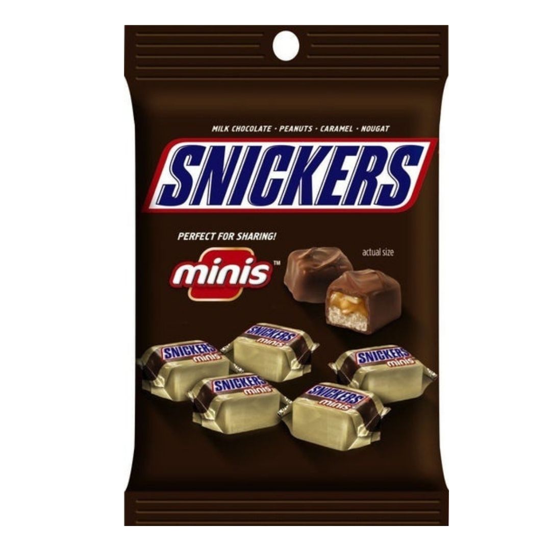 SNICKERS MINI PEG BAG 2.86OZ x 12Ct