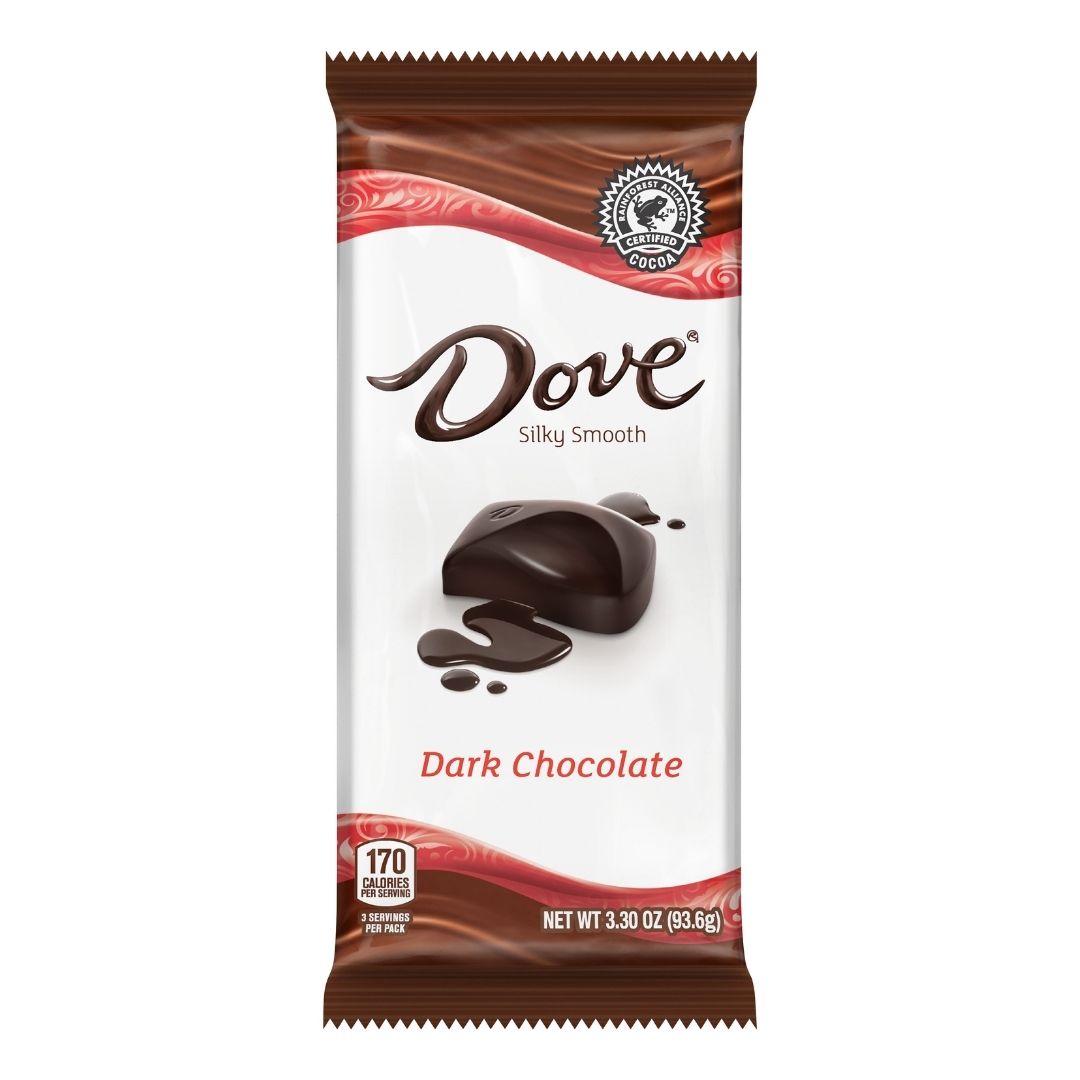 DOVE DARK CHOCOLATE BAR 3.3 X 12