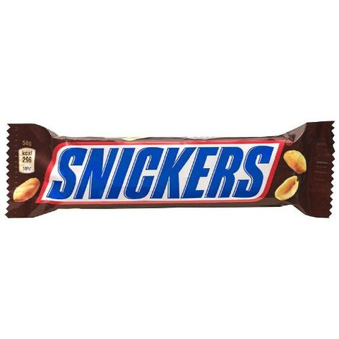 SNICKERS SINGLES CHOCOLATE BAR 1.86Oz x 48CT / 1