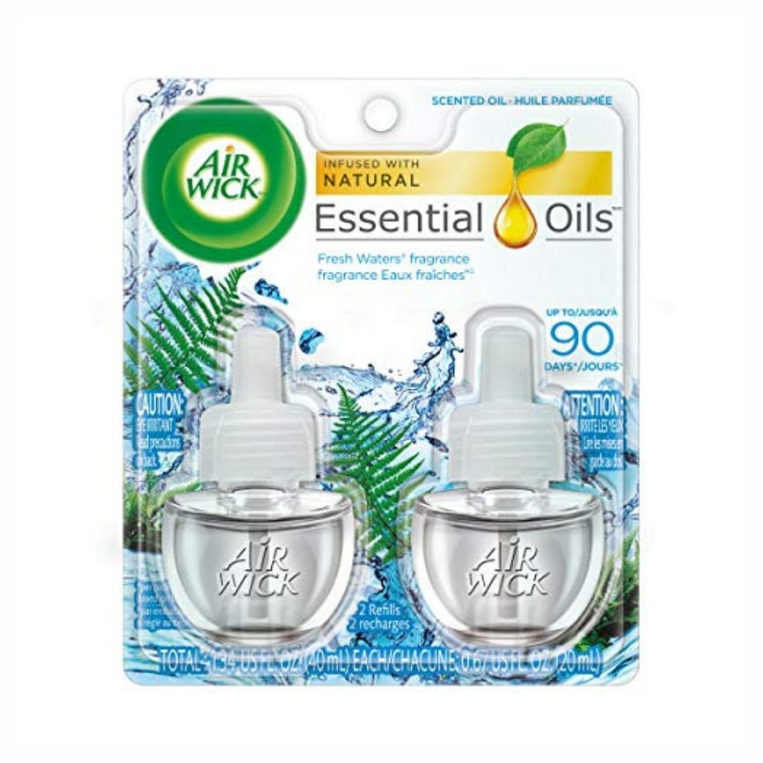 AirWick Scentd oil Twin Ref Fresh Water 6 (2x.67).