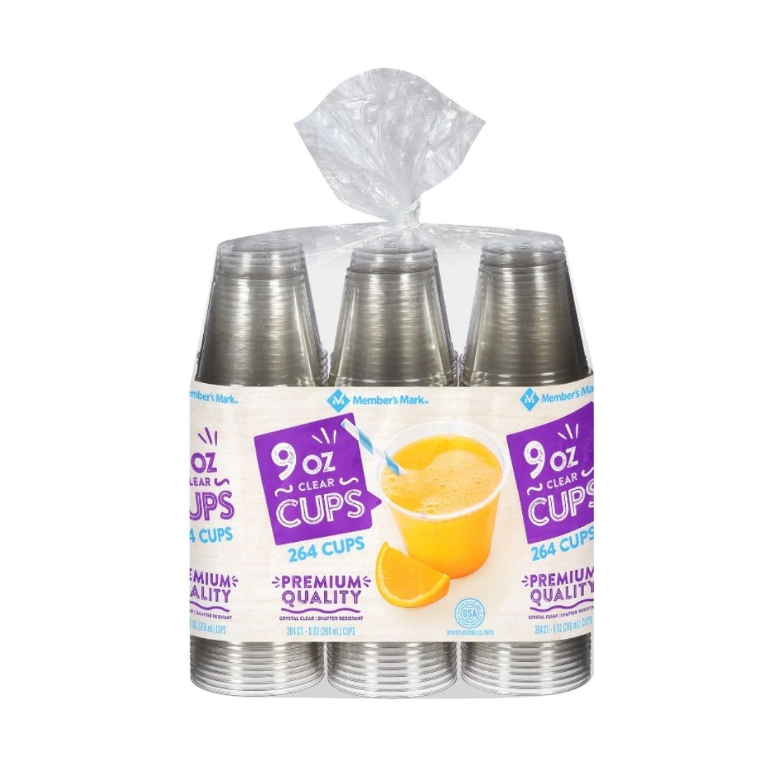 Member's Mark Clear Plastic Cups (9 oz., 264 ct.)