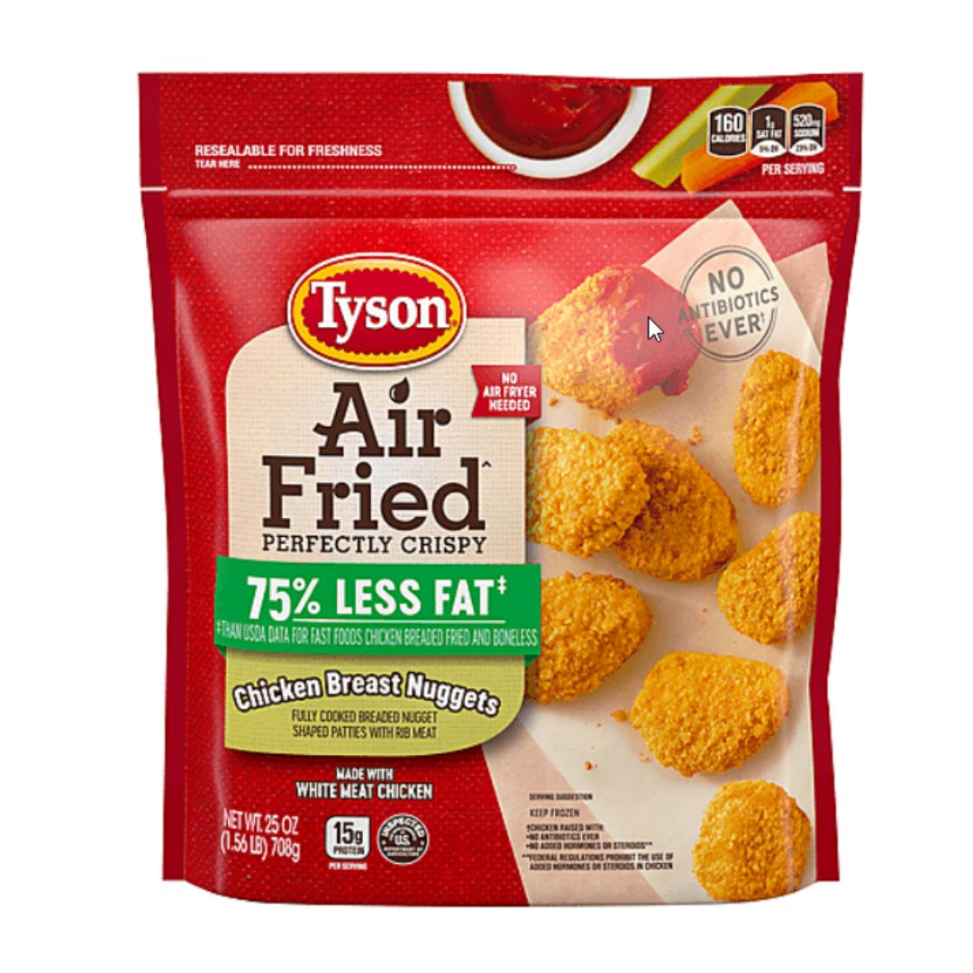 TYSON AFRY CHICKEN BREAST NUGGET 8/25OZ