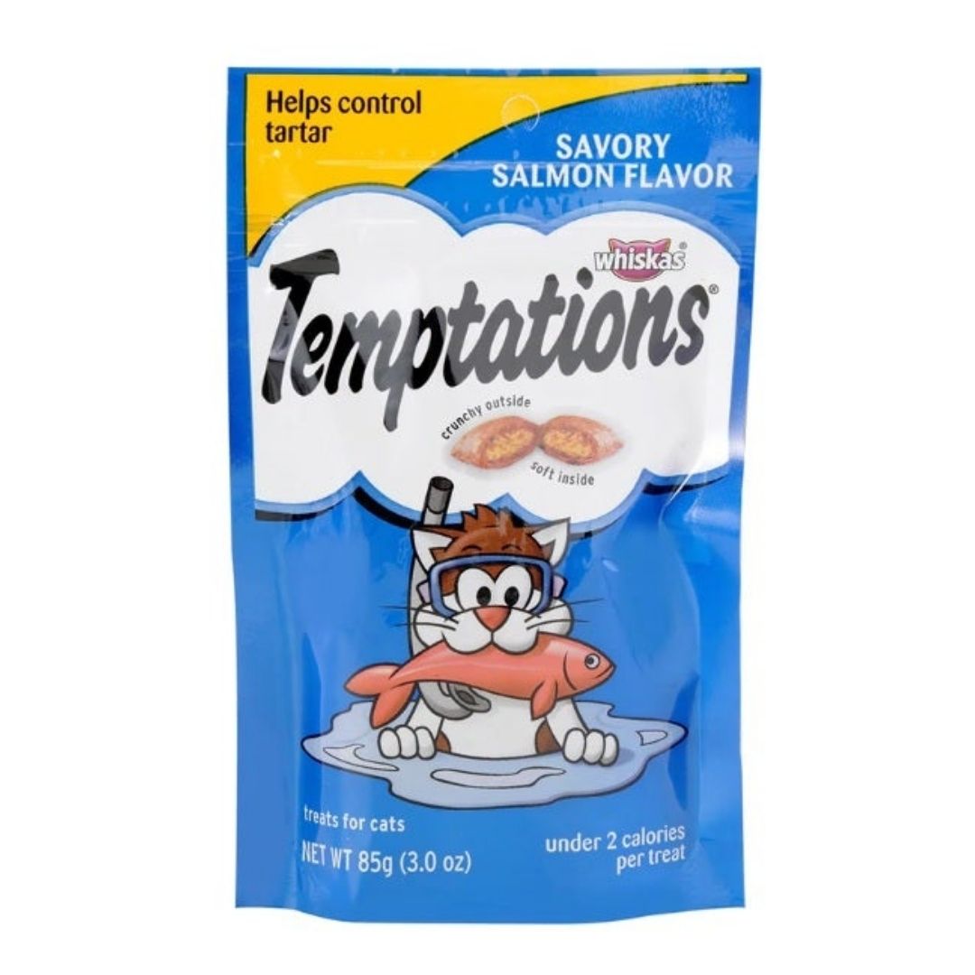 WHISKAS TEMPTATION SALMON 85G x 12