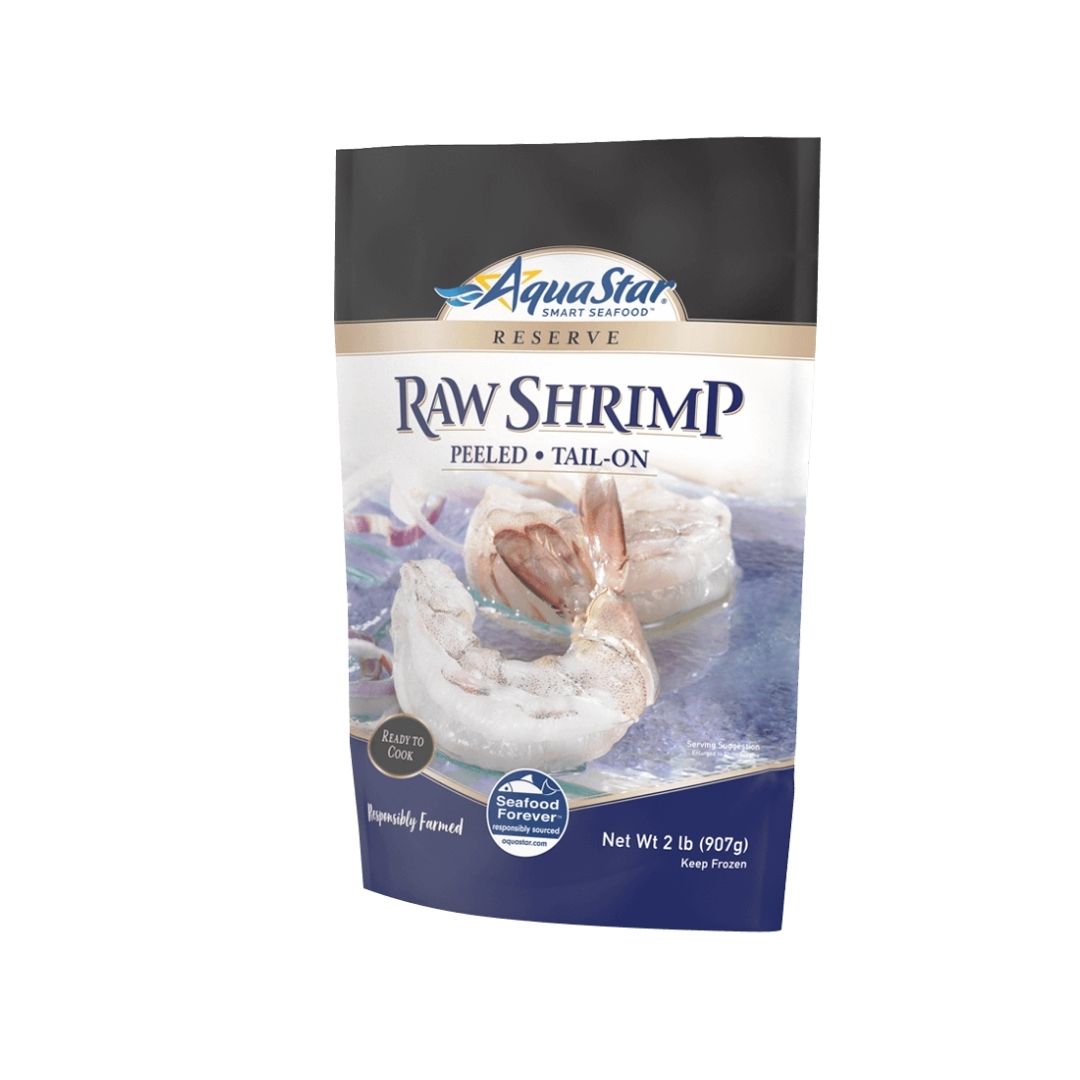 Aqua Star RAW SHRIMP Peeled, Tail-on 16 / 20 2LB