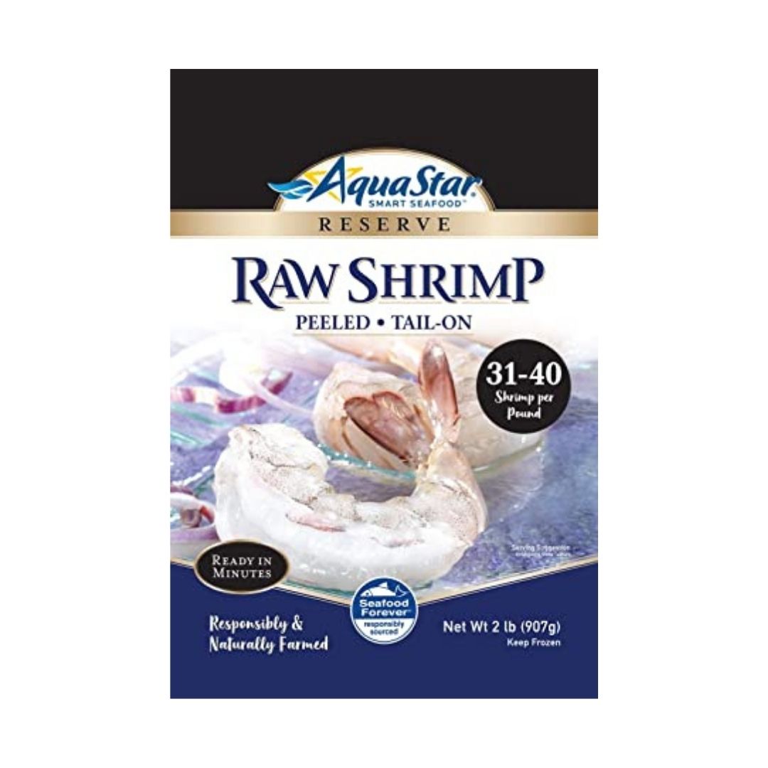 SHRIMP IQF PEELED TAIL-ON 31/40 2LB