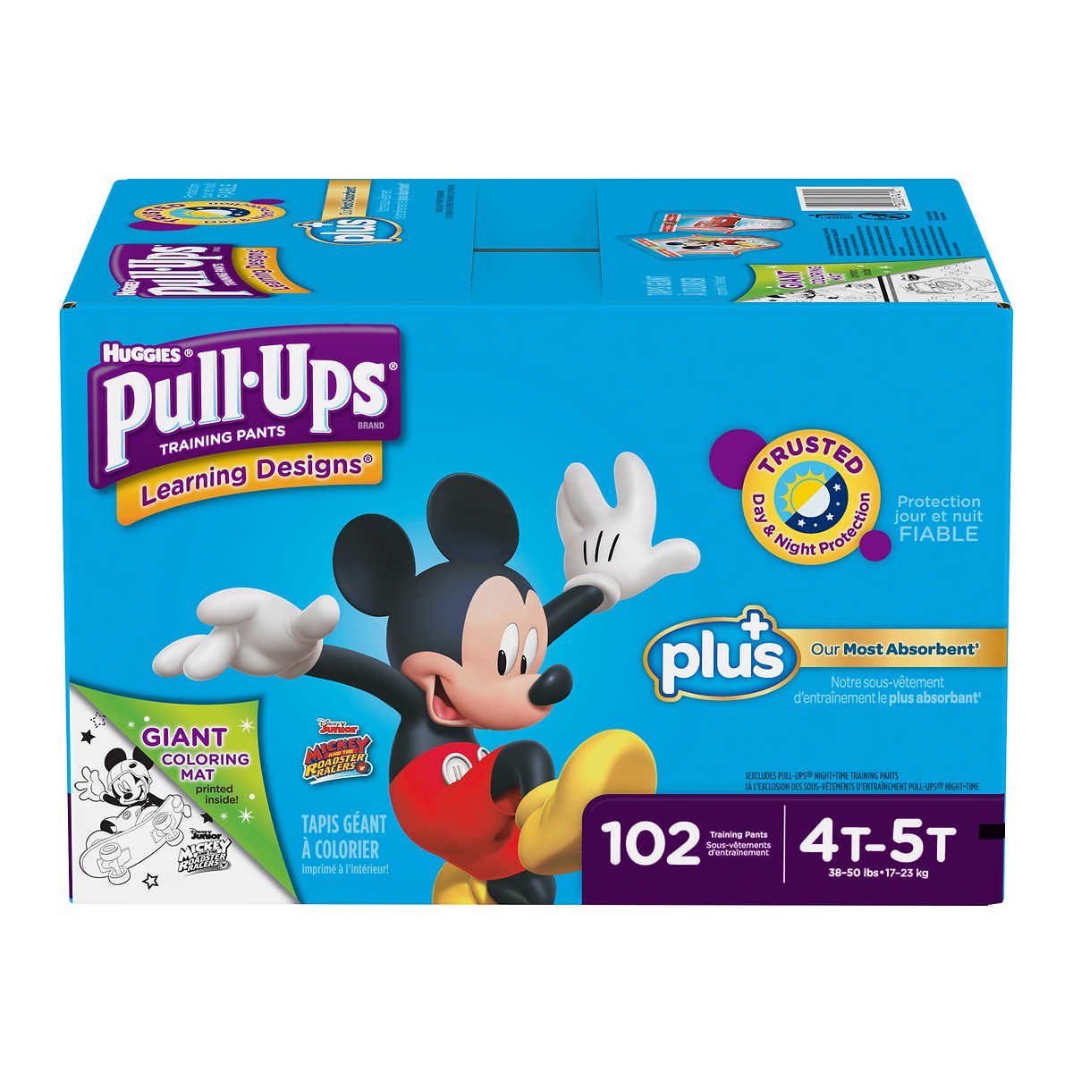 Pull-ups Training Pants for Boys Size 4T-5T Box / 102 pcs