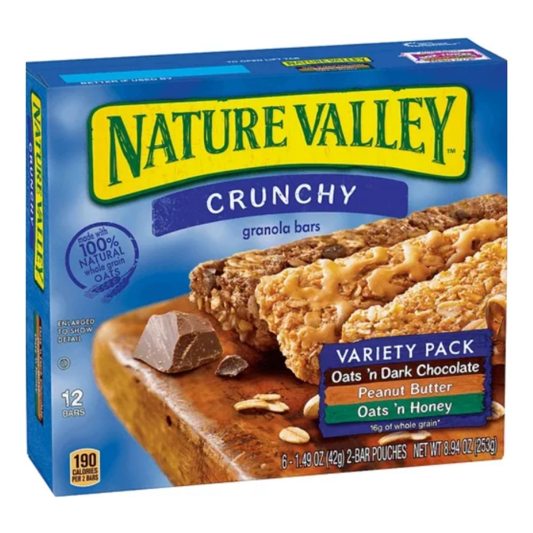 NATURE VALLEY VARIETY PACK 6 PACK x 12
