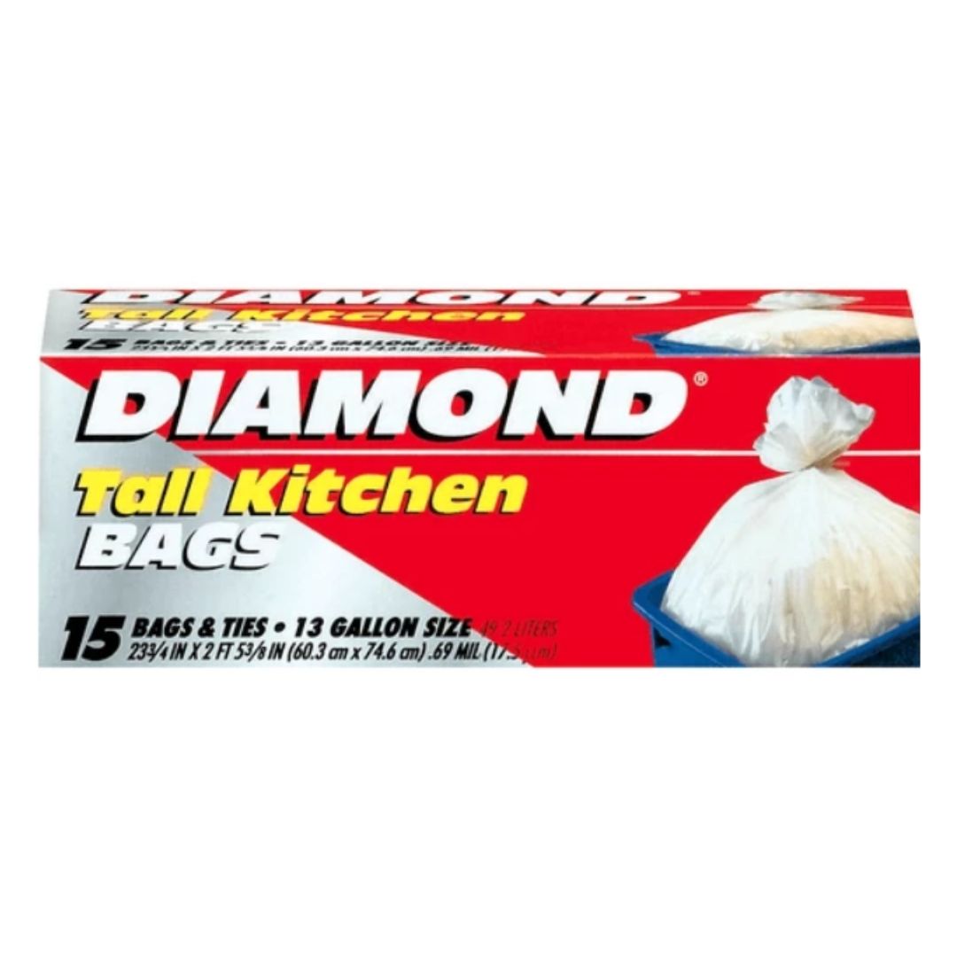 DIAMOND KITCHEN DRAWSTRING 13 GL (12 x 20 CT)