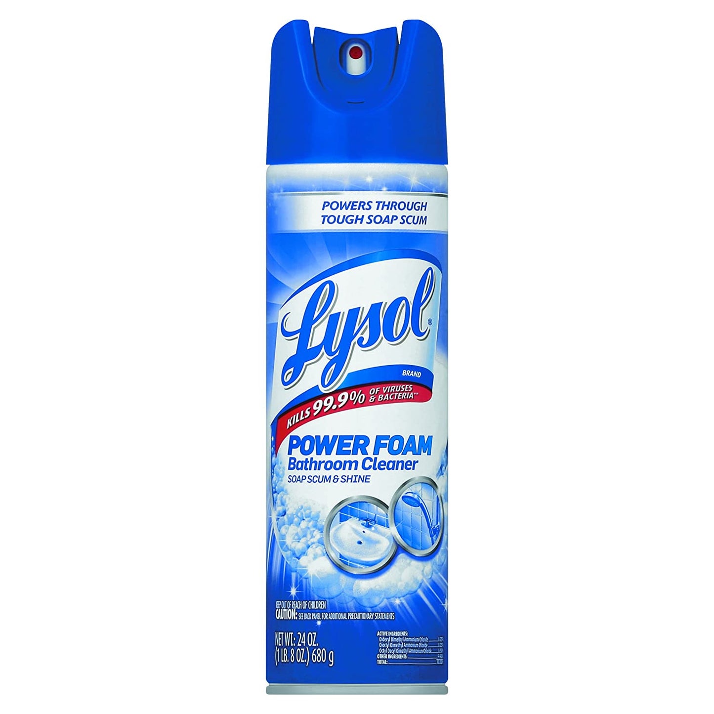 LYSOL POWER FOAM BATHROOM CLEANER 24oz