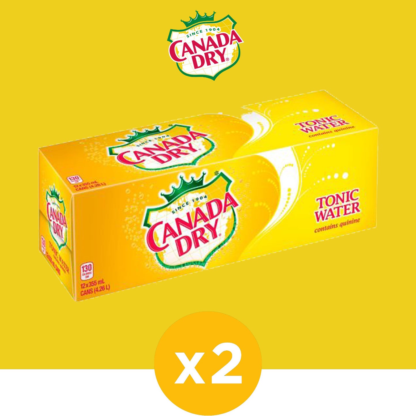 CANADA DRY TONIC WATER, 12 FL OZ CANS, 12 CT (24 PACK)