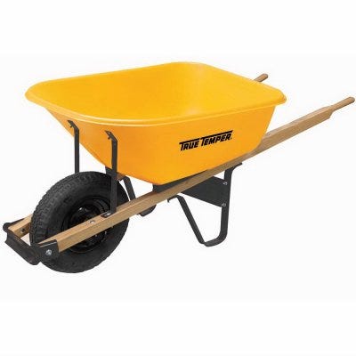 6CUFT Poly Wheelbarrow