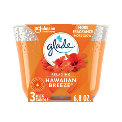GLADE CANDLE SHEER VANILLA 6.8OZ / 3