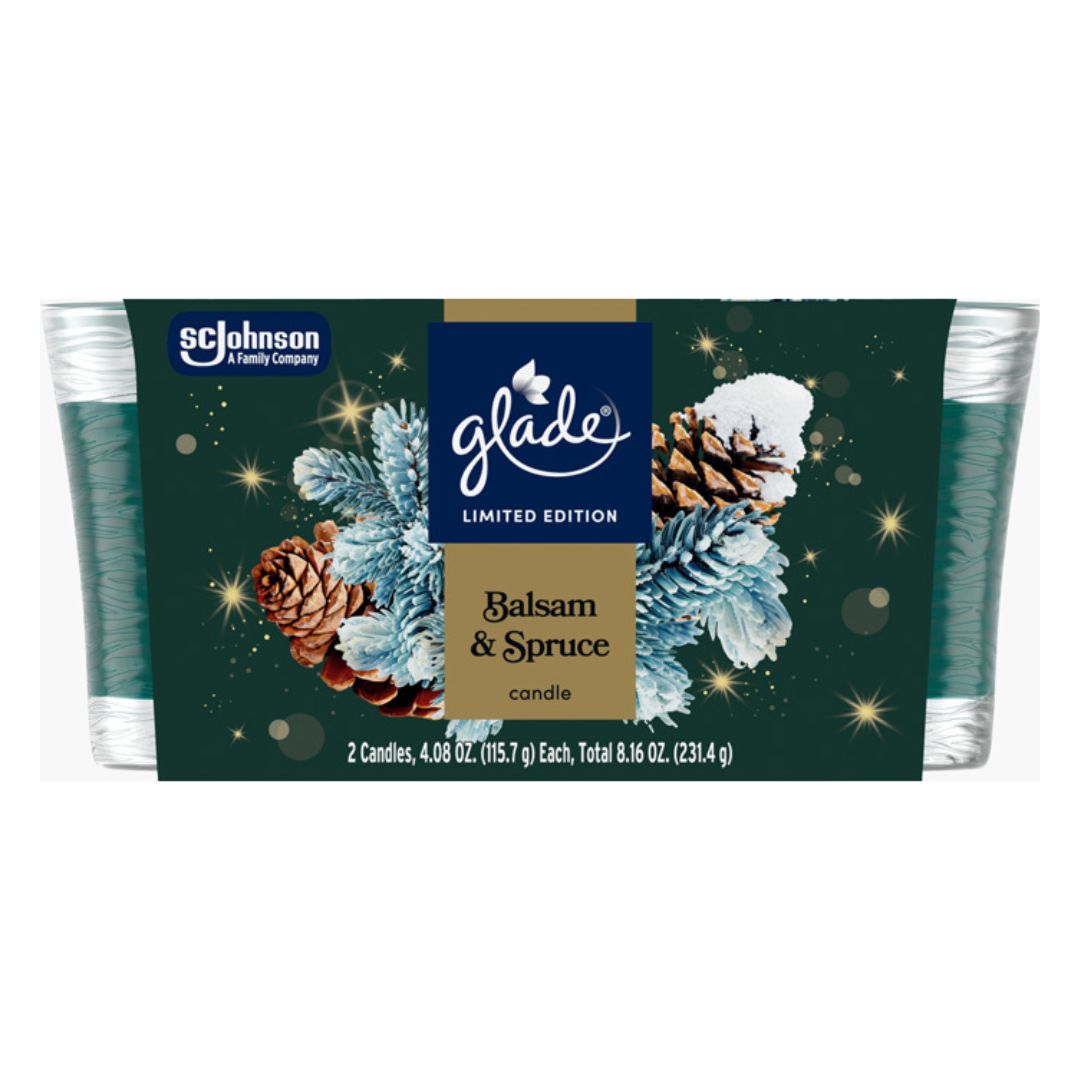 Glade® Balsam & Spruce Candle Twin Pack 4.08 oz / 3 X 2PK