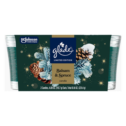 Glade® Balsam & Spruce Candle Twin Pack 4.08 oz / 3 X 2PK