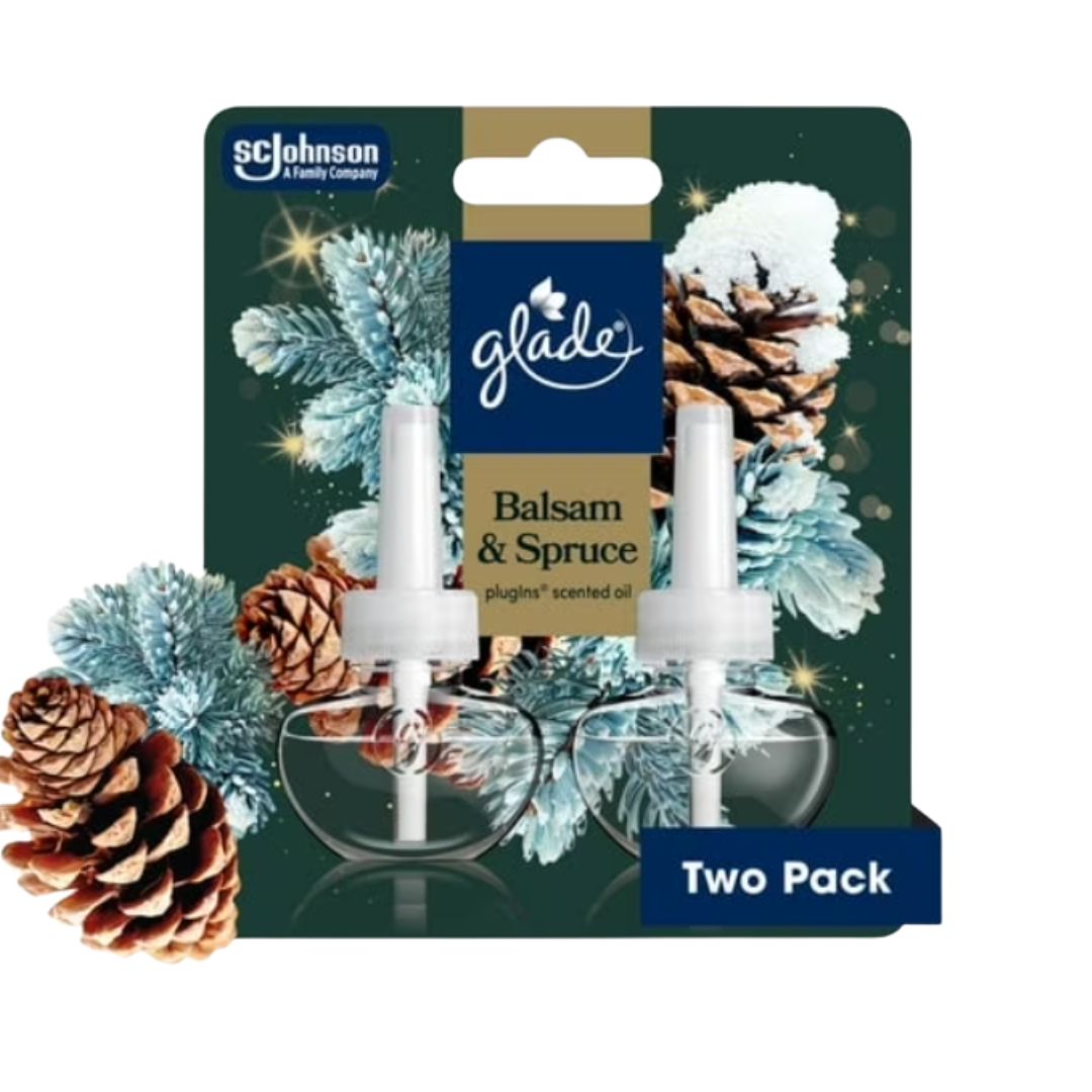 Glade® PlugIns® 2 Refills Air Freshener, Balsam & Spruce 1.34oz / 6