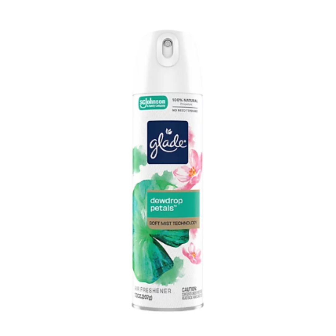 Glade Air Freshener Soft Mist Aerosol, Dewdrop Petals - 7.3 Oz