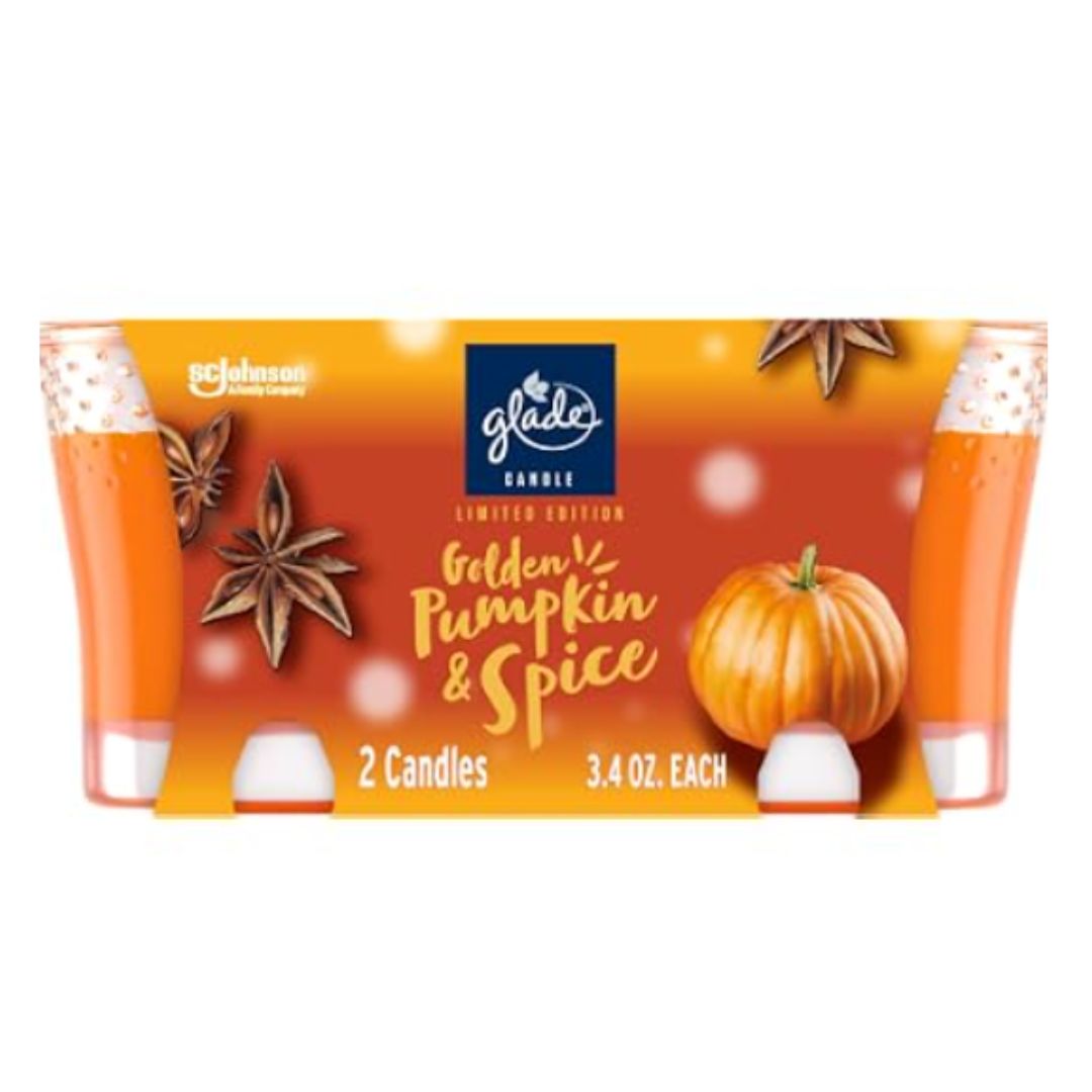 GLADE CANDLE 2PK PUMPKIN SPICE 8.16OZ / 3