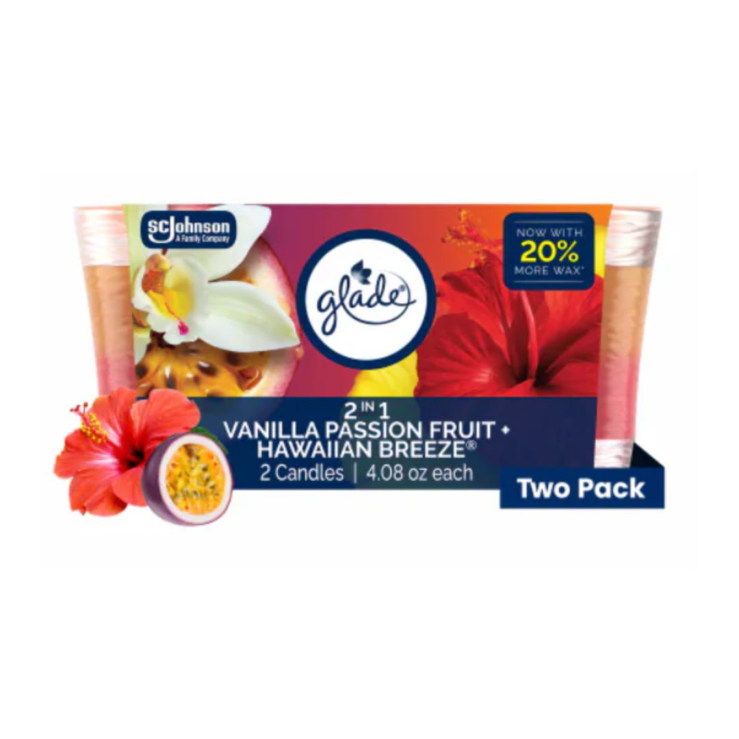 GLADE CANDLE 2PK APPLE SPICE 8.16OZ / 3