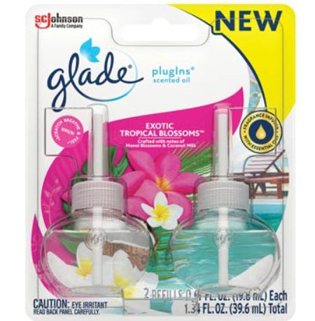 GLADE Plug-In Scented Oil REF TROPICAL BLOSSOMS (6 x 1.34oz)