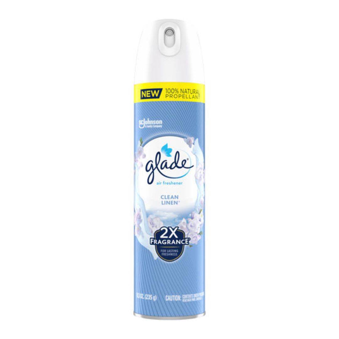 GLADE AEROSOL CLEAN LINEN 8.3OZ (3X 2PK)