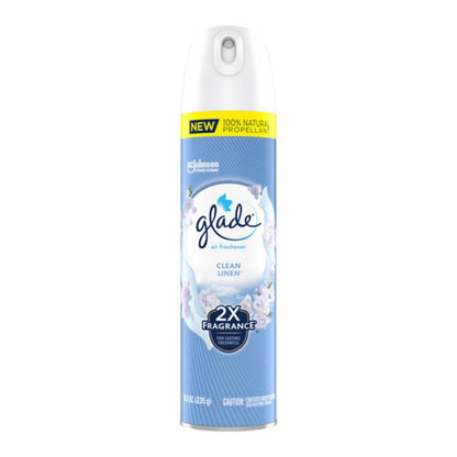 GLADE AEROSOL CLEAN LINEN 8.3OZ (3X 2PK)