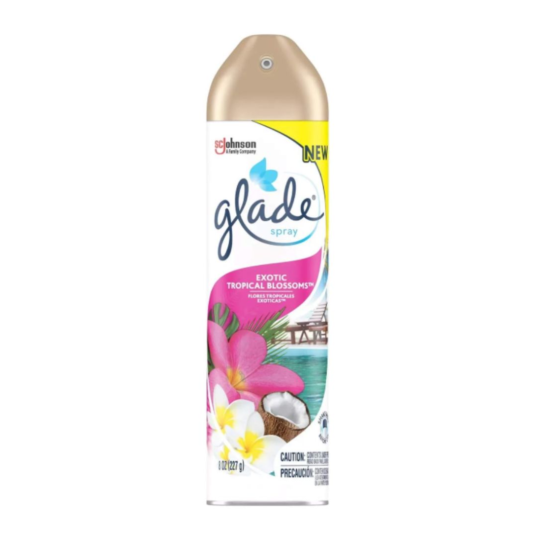 Glade Air Freshener Aerosol Spray, Tropical Blossoms Scent | Limited Edition - 8oz / 6