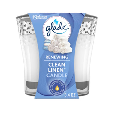 GLADE CANDLE CLEAN LINEN 4.08OZ
