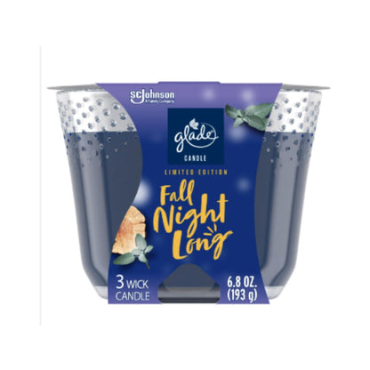 GLADE CANDLE FALL NIGHT  6.8OZ / 3