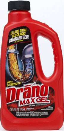 DRANO LIQUID MAX 32oz - 12 Pack