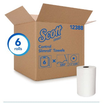 SCOTT® SLIMROLL* Hard Roll Towels 1 Case = 6 Roll(s) 1 Roll = 580 Feet