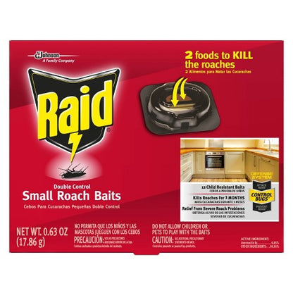RAID ROACH BAIT SMALL 12CT / 6PK