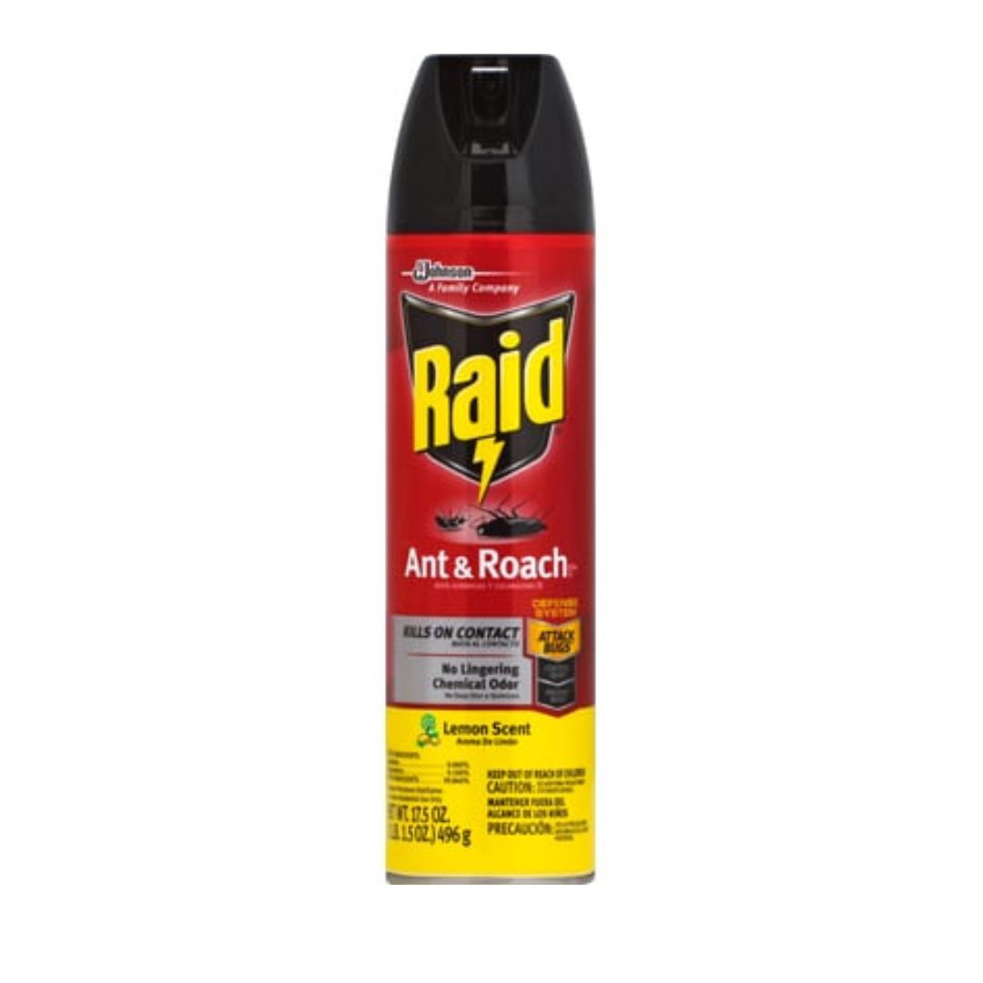 Raid Ant & Roach Killer Lemon Scented 17.5oz / 12Ct