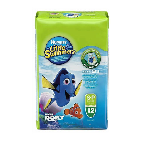 Huggies Little Swimmers Disposable Swim Pants Sensitive Small 12 ct Case of 8